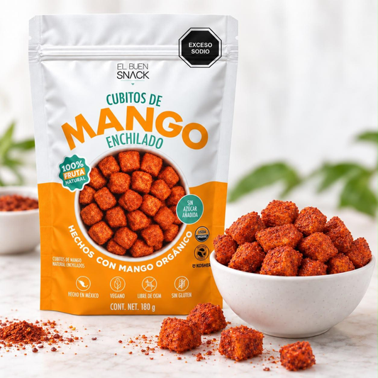 Cubitos de Mango Enchilado