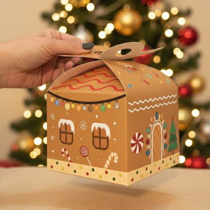 Cajita de regalo con 3 paquetes de galletas