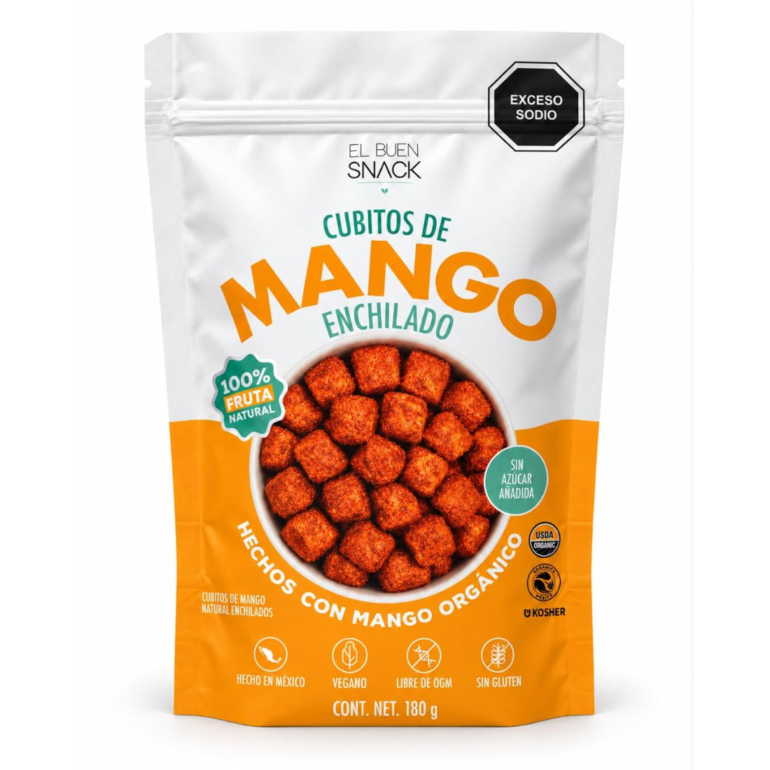 Cubitos de Mango Enchilado