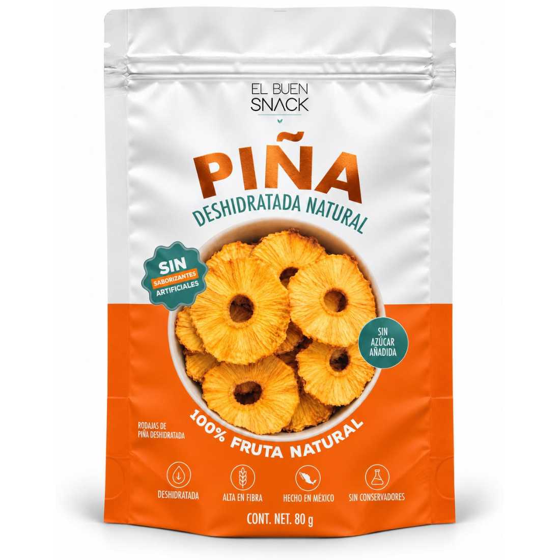 Piña deshidratada