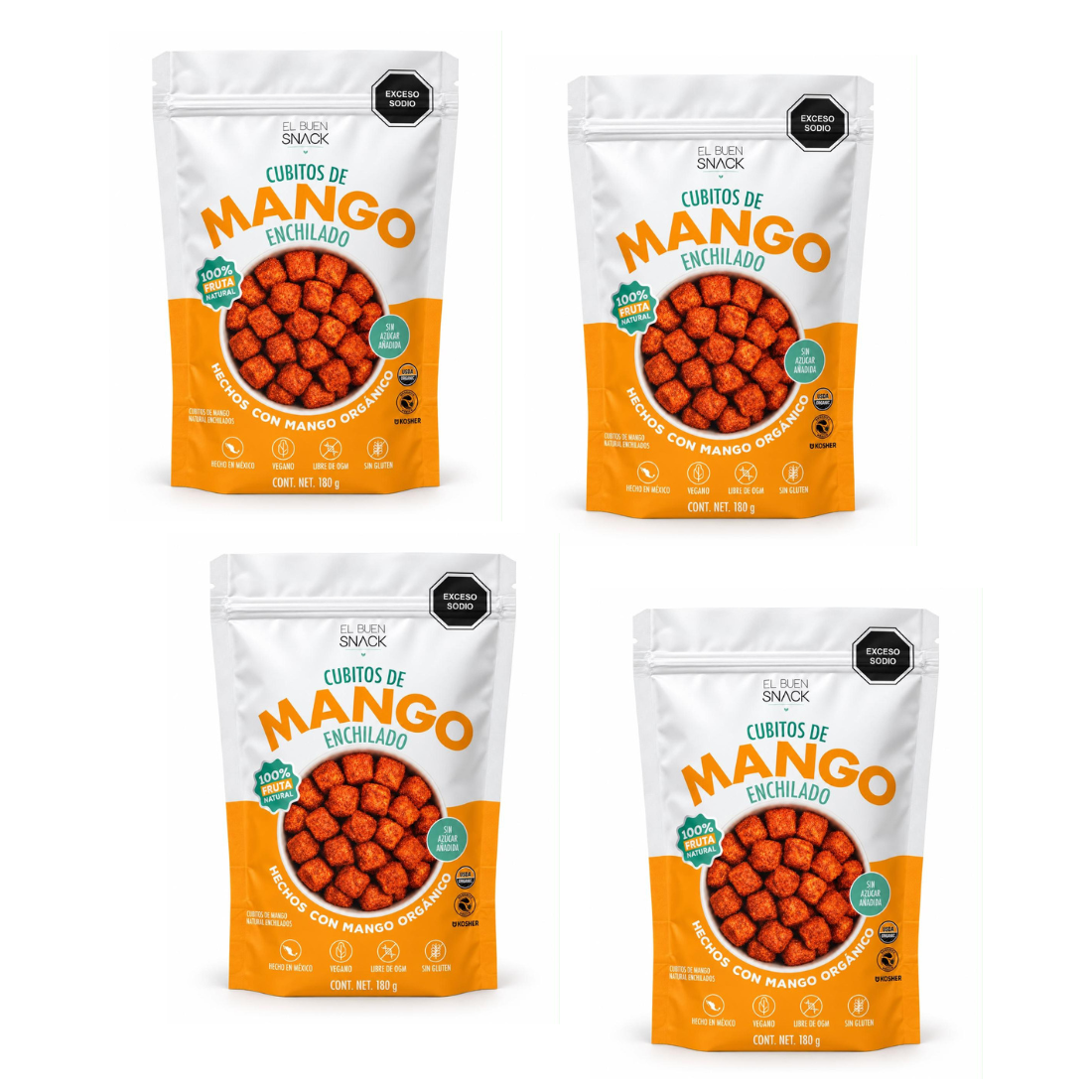 Cubitos de Mango Enchilado