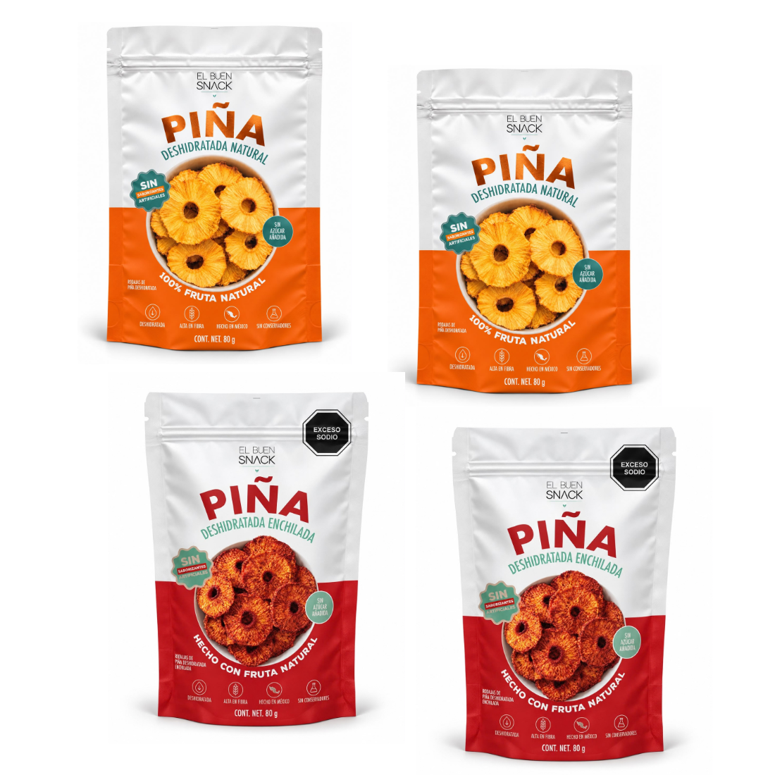 Piña deshidratada
