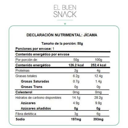 Jícama Deshidratada